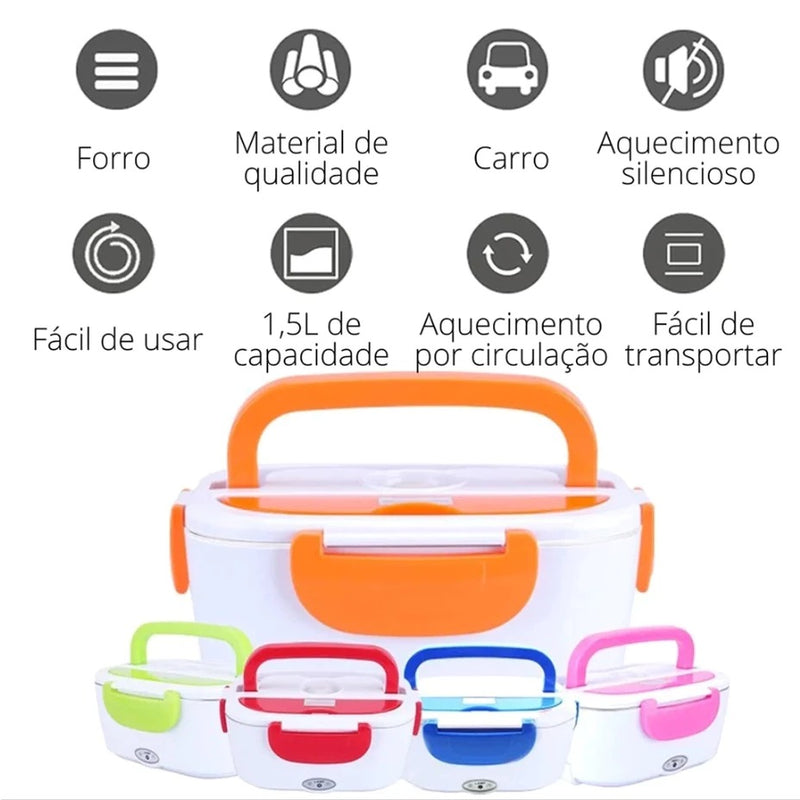 Marmita Elétrica e Veicular Bivolt - Refeições Quentes em Qualquer Lugar!