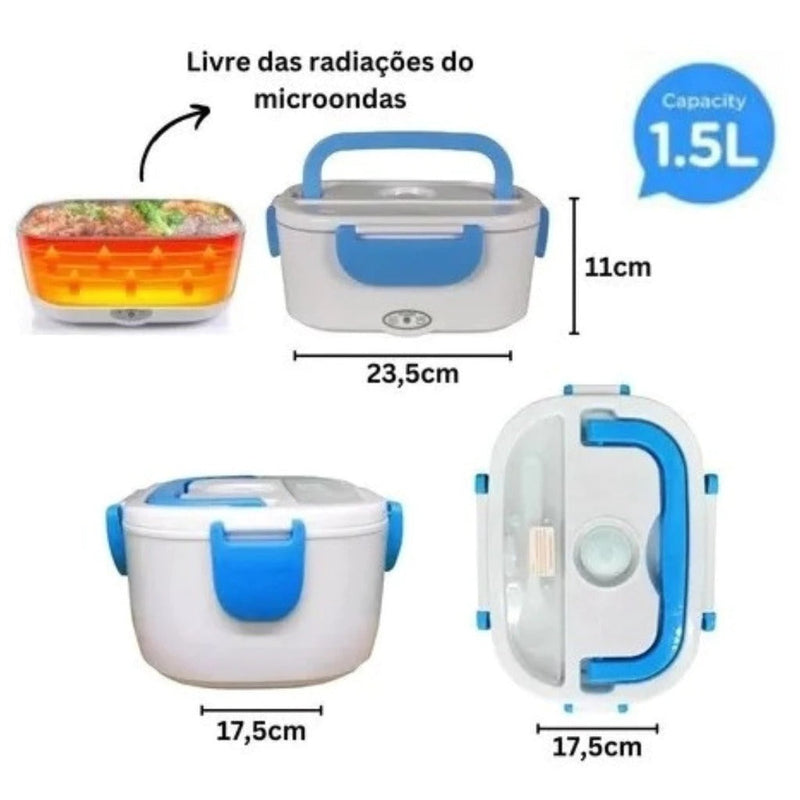 Marmita Elétrica e Veicular Bivolt - Refeições Quentes em Qualquer Lugar!