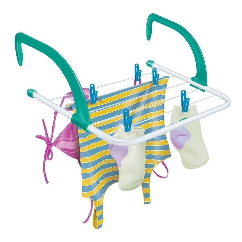 Varal de Roupas Portátil e Dobrável