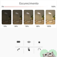 Luminária De Mesa Recarregável Led