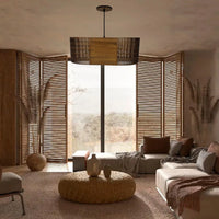 Luminária pendente Madeira