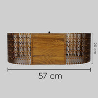 Luminária pendente Madeira