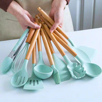 Kit utensílios de cozinha silicone
