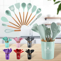 Kit utensílios de cozinha silicone
