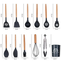 Kit utensílios de cozinha silicone