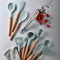 Kit utensílios de cozinha silicone