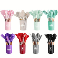 Kit utensílios de cozinha silicone