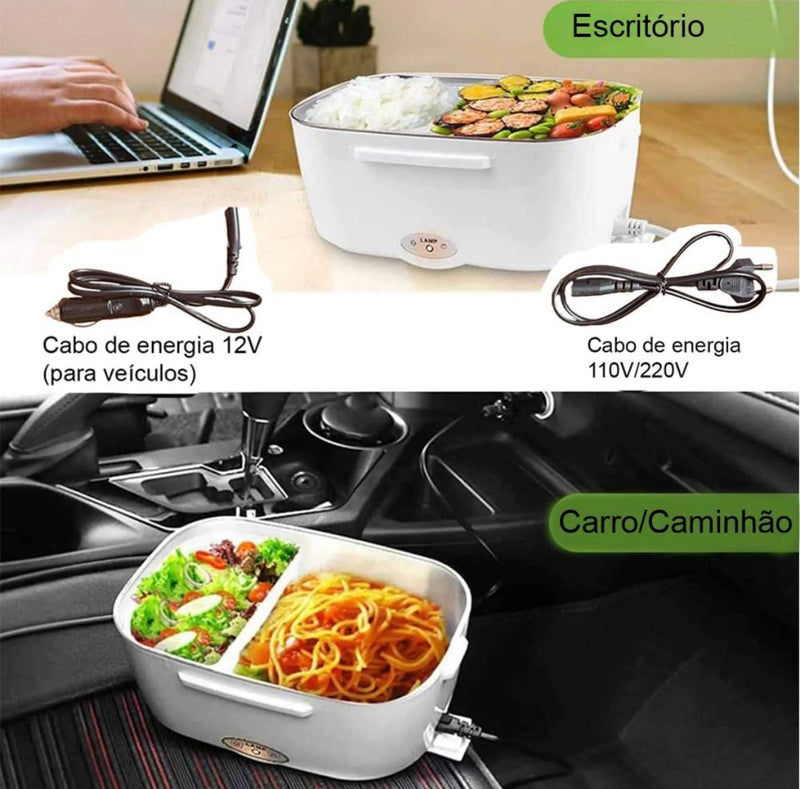 Marmita Elétrica e Veicular Bivolt - Refeições Quentes em Qualquer Lugar!