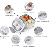 Marmita Elétrica e Veicular Bivolt - Refeições Quentes em Qualquer Lugar!