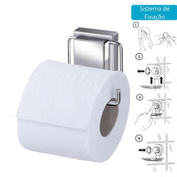 Suporte Porta Papel Higiênico Papeleira com Ventosa