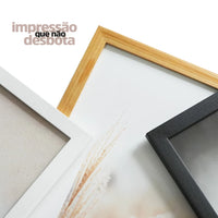 Quadro Decorativo Kit 3 Peças Moldura Praia e Mar