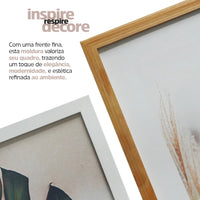 Quadro Decorativo Kit 3 Peças Moldura Praia e Mar