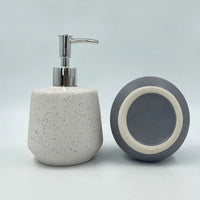 Frasco Porta Sabonete Líquido 500ml cerâmica granulada