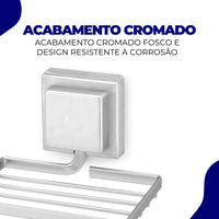 Saboneteira Banheiro Suporte Parede Porta Sabonete Fixação Dupla Face 3M Sem Furo Escovado