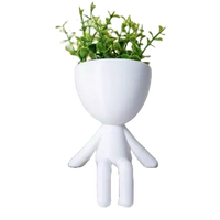 Kit 3 Mini Vasinhos com FLOR Artificial Bob Robert para Decoração 6 cm