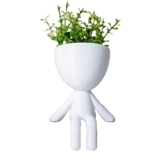 Kit 3 Mini Vasinhos com FLOR Artificial Bob Robert para Decoração 6 cm