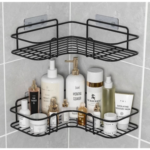 Kit com 2 Prateleiras de Banheiro em Metal