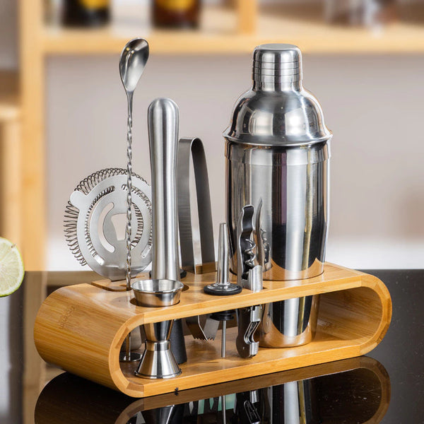 Coqueteleira em Inox - Kit com 10 Peças Profissionais