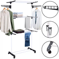 Varal de Chão Dobrável com 3 Andares