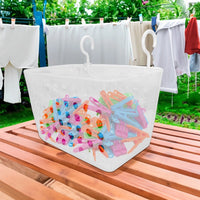 Cesta Porta Pregador com Gancho para Pendurar