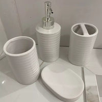 Kit Organizador 4 Peças em Cerâmica