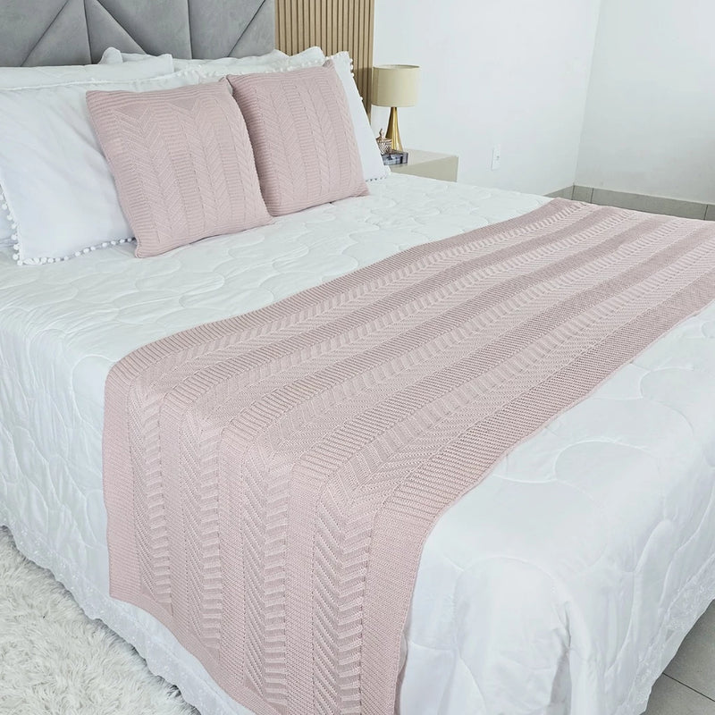 Peseira Manta em Tricot Elegance