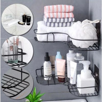 Kit com 2 Prateleiras de Banheiro em Metal