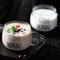 Caneca Good Morning em Vidro - 350 ml