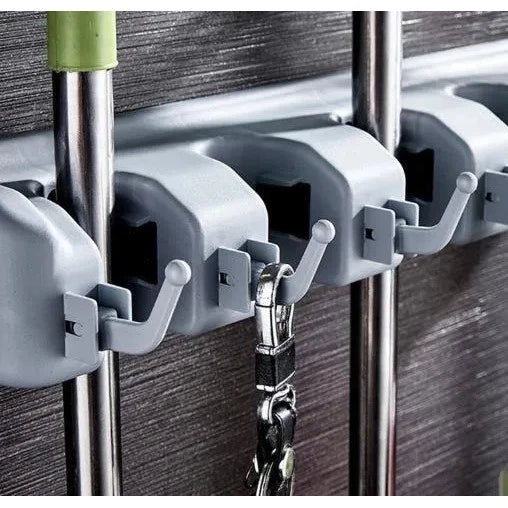 Suporte Multiuso com 5 Posições - Porta Vassoura