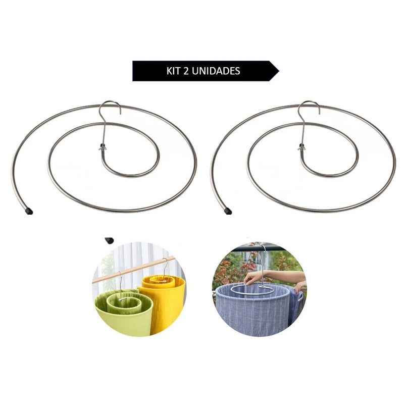 Varal em Espiral Inox - Kit com 2 Unidades