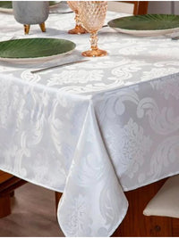 Toalha de Mesa Luxo 6 Lugares com Tecido Grosso