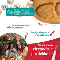 Petisqueira com Molheira e Garfinhos