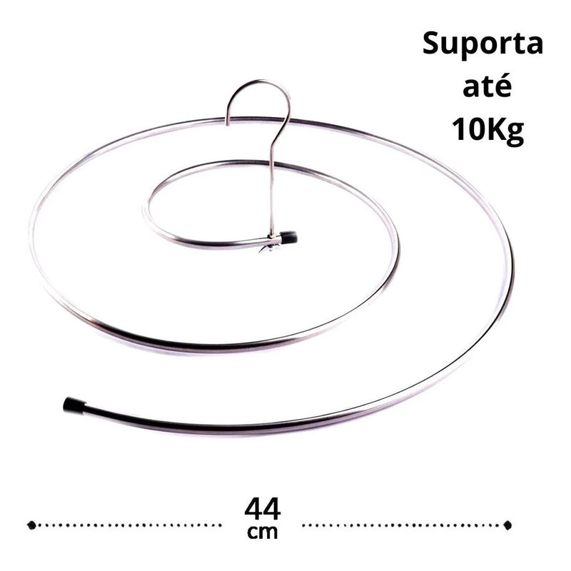 Varal em Espiral Inox - Kit com 2 Unidades