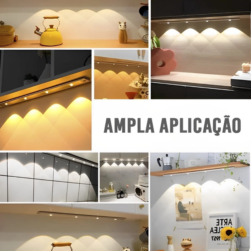 Luminária Ultra Fina com Sensor de Movimento