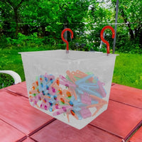 Cesta Porta Pregador com Gancho para Pendurar