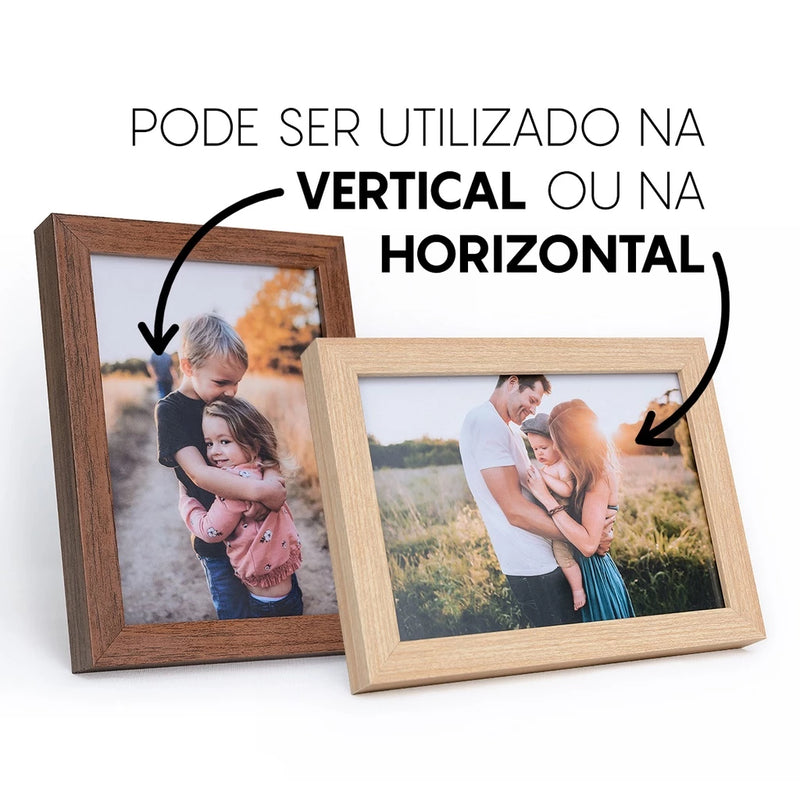 Kit com 2 Porta-Retratos 15x21 com Vidro - Moderno Decorativo