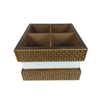 Porta Talheres Espelhado em Madeira Maciça