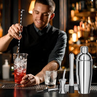 Coqueteleira em Inox - Kit com 10 Peças Profissionais