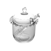 Kit Meleira e Açucareiro Lyor em Vidro com Colher