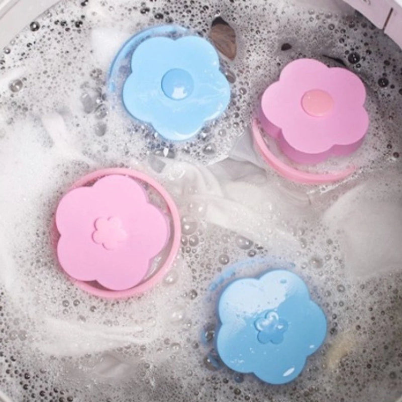 Kit com 4 Filtros Coletores de Pelos e Fiapos para Maquina de Lavar