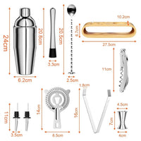 Coqueteleira em Inox - Kit com 10 Peças Profissionais