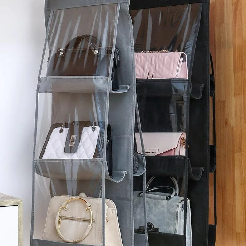 Suporte De Bolsas Com Cabide Para Guarda Roupas