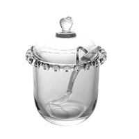 Kit Meleira e Açucareiro Lyor em Vidro com Colher