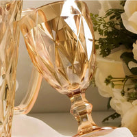 Jogo com 6 Taças de Vidro 330 ml Dourada