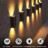 Kit Luminária Solar de Parede com 6 unidades