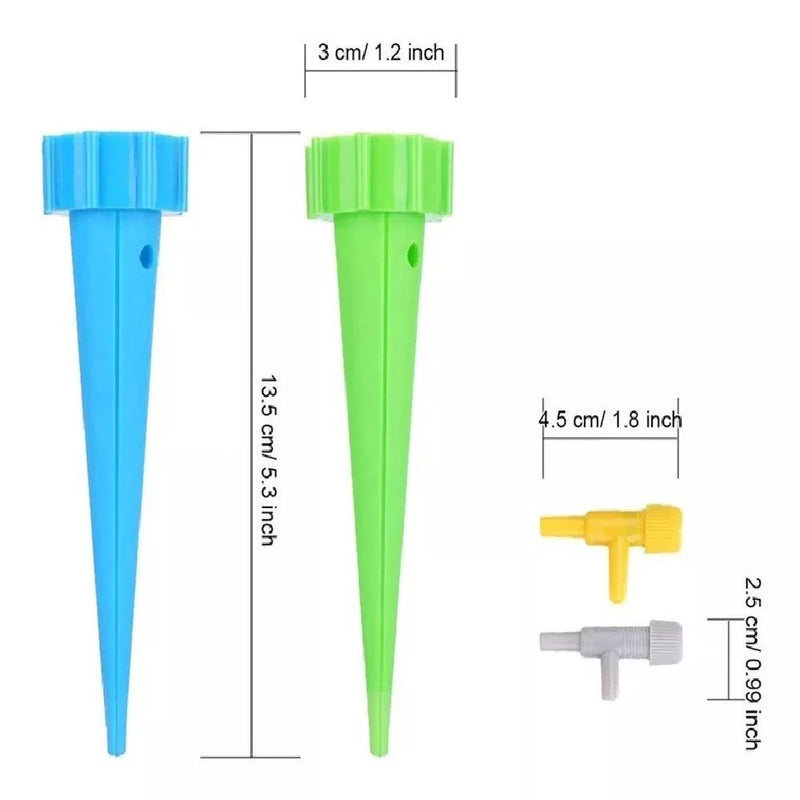 Kit Com 12 Gotejador Irrigador Acoplável Em Garrafa Pet Jardim Dosador Vaso Em Garrafa